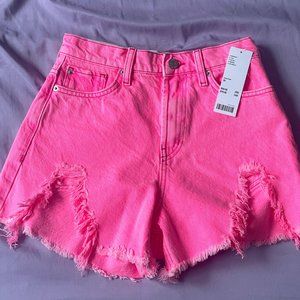 URBAN OUTFITTERS BDG Chewed A-Line Denim Shorts Size 25 NWT